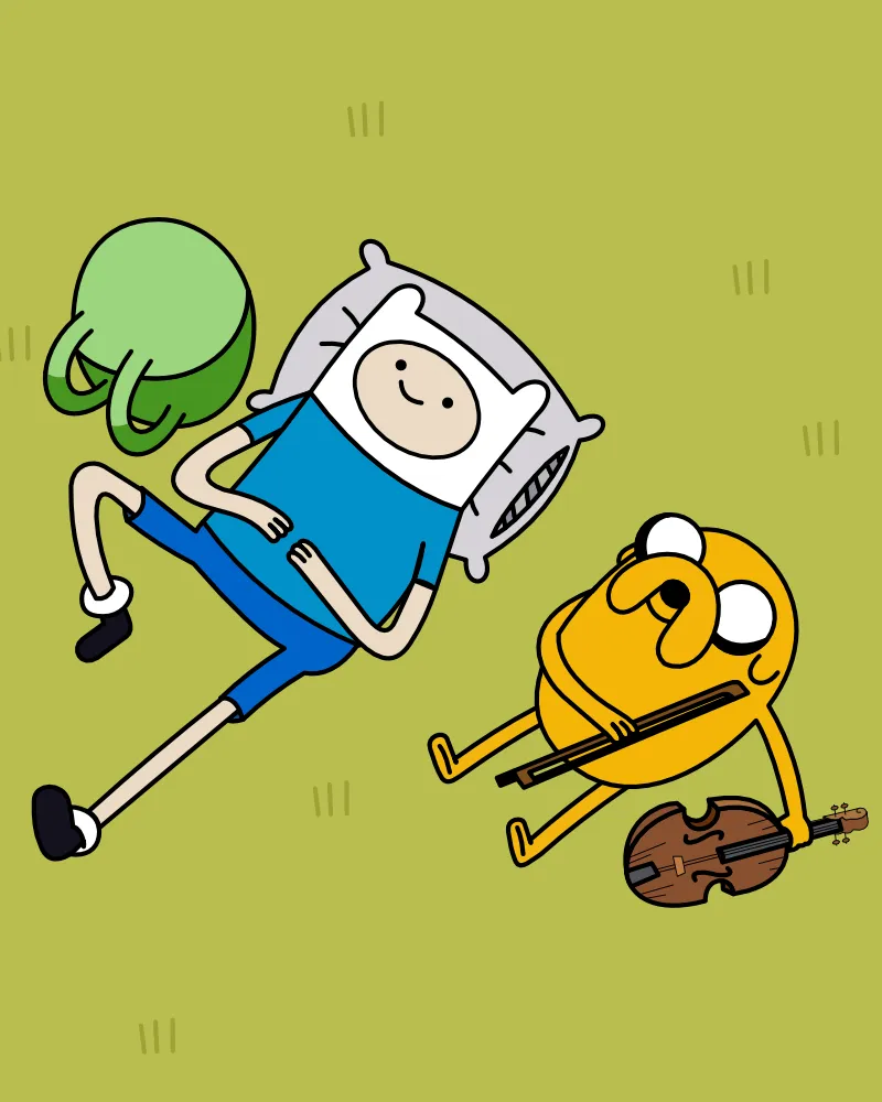 The same frame redrawn as crisp vector shapes